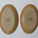 2 stoneware dishes, vintage village