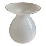 Corole vase opaline white glass Pia Amsell for Ikea