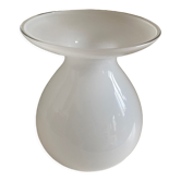 Corole vase opaline white glass Pia Amsell for Ikea