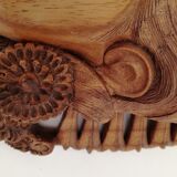 Petit masque en bois massif