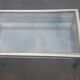 Steel coffee table, bronze and translucent glass circa 1970