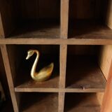 20th century solid walnut display case