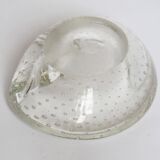 Seguso crystal pocket ashtray