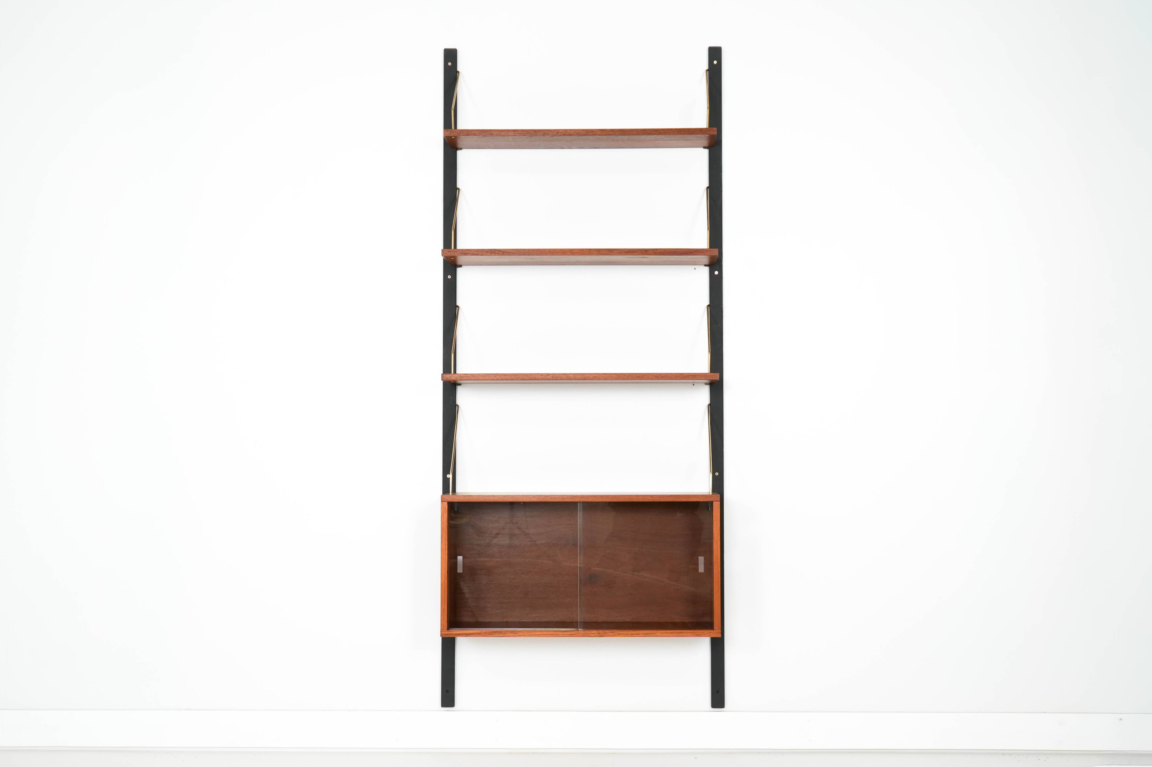 Teak modular shelving unit, Danish design, 1960s, designer: Poul Cadovius