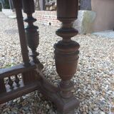 Old square wooden table