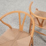Midcentury pair of original Wishbone Chairs by Hans Wegner for Carl Hansen & Søn