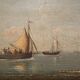 Tableau "Return to Port", oil on panel, signed Gilbert – Late 19th century