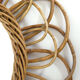 Rattan flower mirror, 1960s, 42 cm.