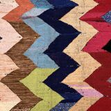 Moroccan Berber carpet Kilim Boucherouite 2.05x1.24m