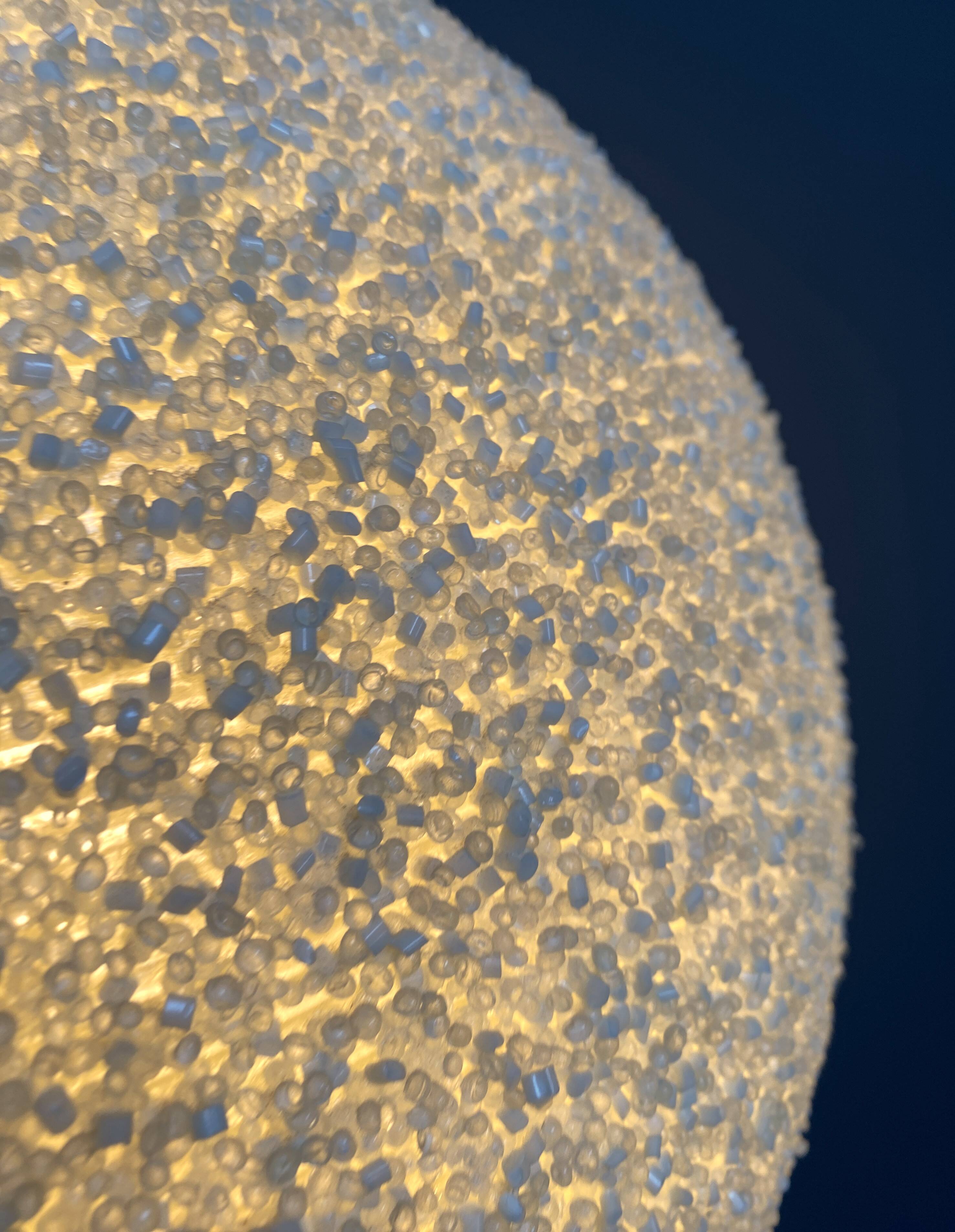 Suger ball lamp in yellow by John and Sylvia Reid 1960s