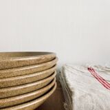 Hollow plates in old stoneware