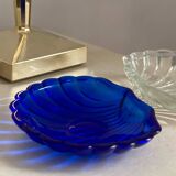 2 glass shell butter dishes.