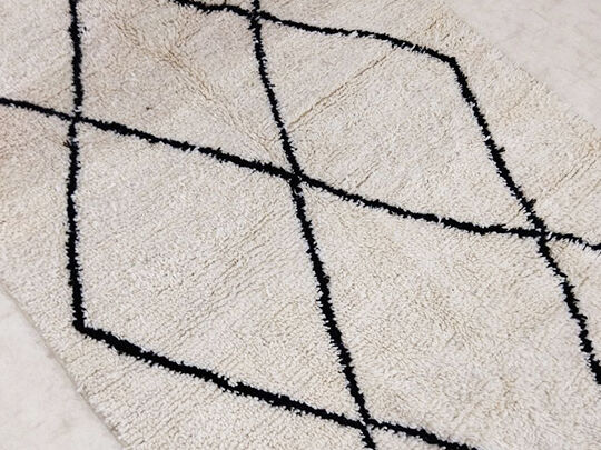 251x143cm Moroccan Berbere Carpet Beni Ourain