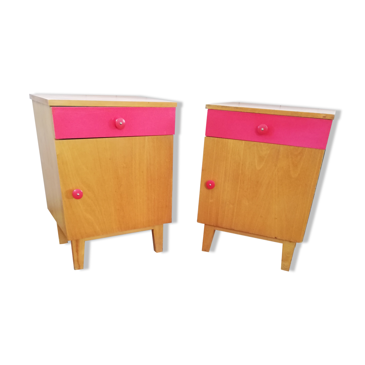 Pair of bedside tables, Czech