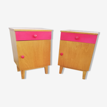 Pair of bedside tables, Czech