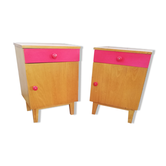 Pair of bedside tables, Czech