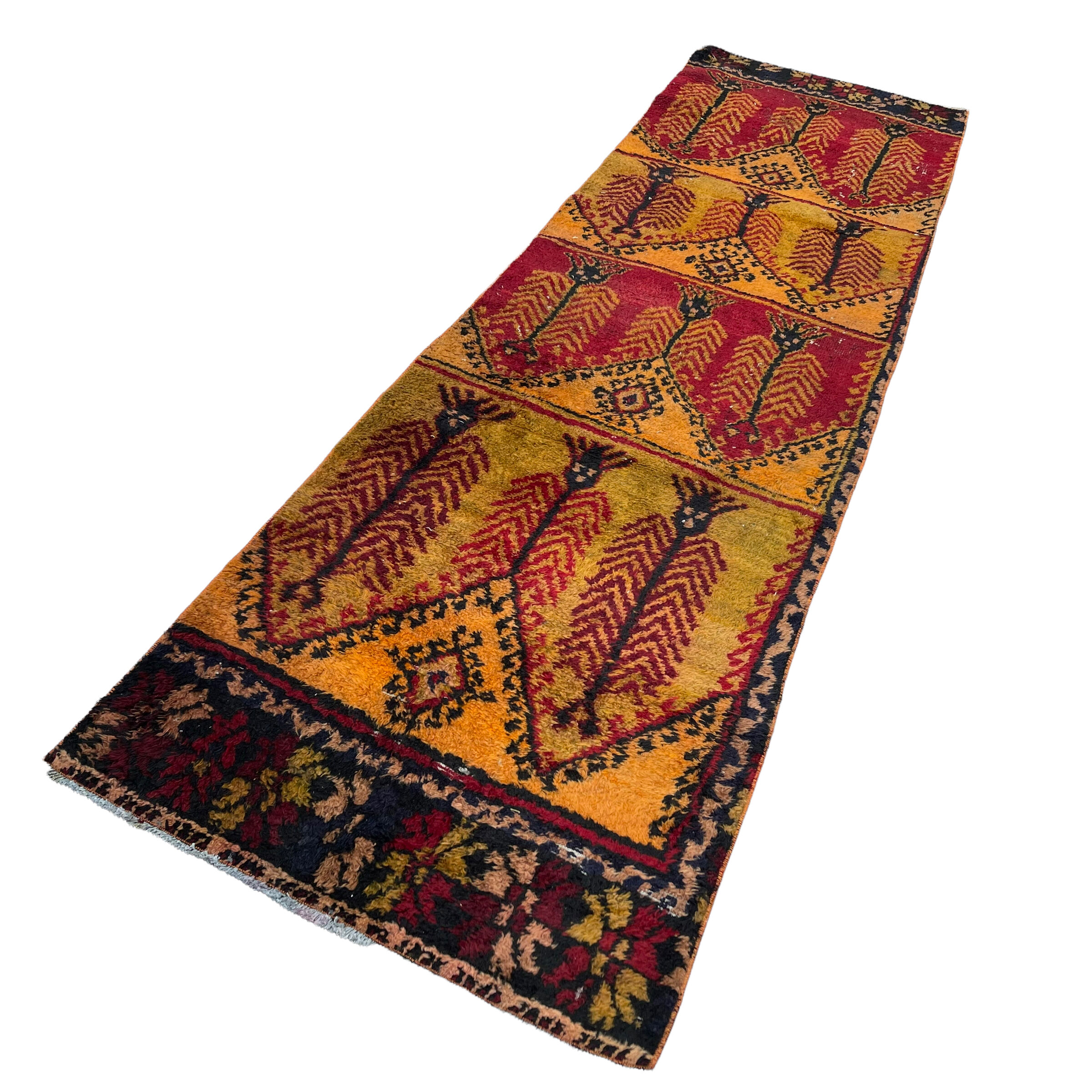 Vintage turkish rug runner, 320 x 90 cm