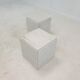 Set of 2 italian marble pedestals or side tables, 1980's