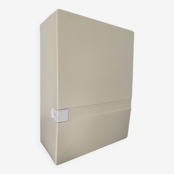 Wall-mounted medicine cabinet - White plastic - vintage - Bathroom storage unit