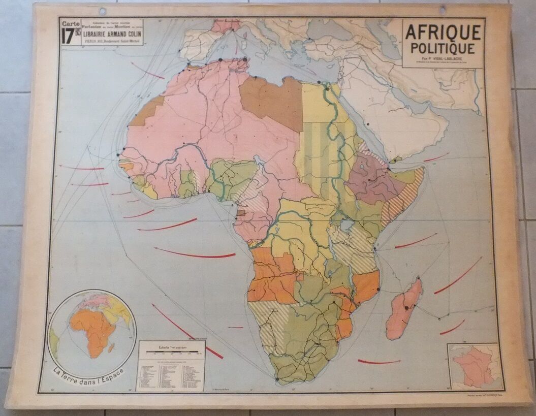 Vidal-Lablache No. 17 Africa policy school map