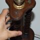 Pied de lampe en bois