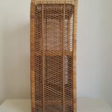 2-door rattan shelf