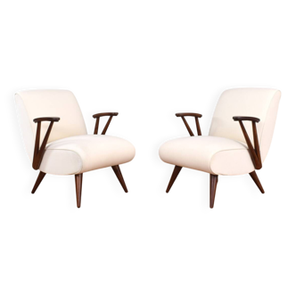 Mid-Century Modular Polish Armchairs, 1960s, Set of 2