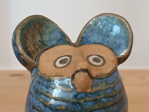 Souris céramique Spökmus par Lisa Larson, Suède
