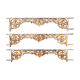 Suite of three cast iron window grille XX century