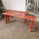Paire de bancs pliants en bois
