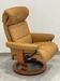 Ekornes chaise longue armchair in Norwegian Scandinavian leather, Chamois