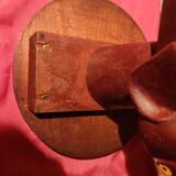 Elephant side table, Art Deco wooden accent table.