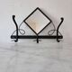 Wrought iron coat rack