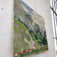 Oil painting landscape mountain 1933