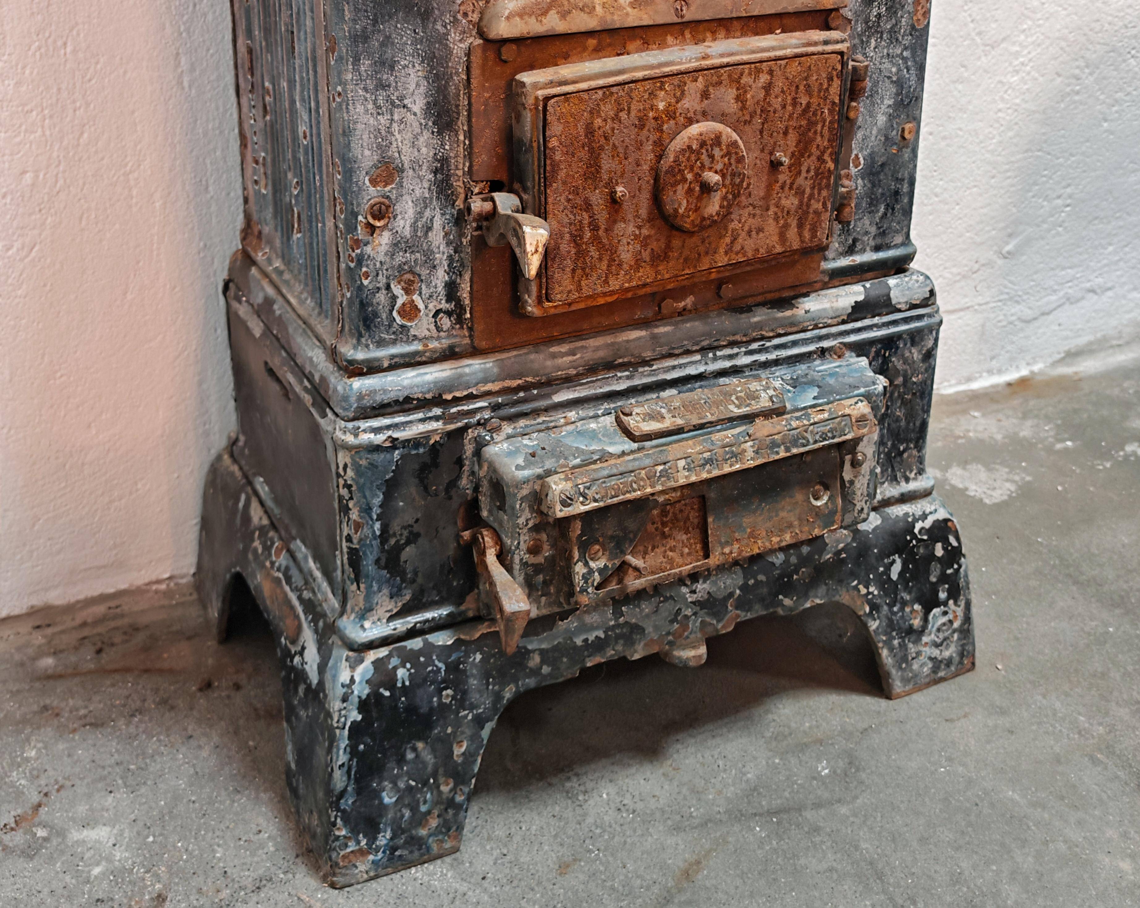 Art Nouveau cast iron stove, 19th century
