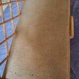 Rattan and bamboo wall shelf