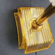 Pair of vintage 1970s perspex wall sconces.