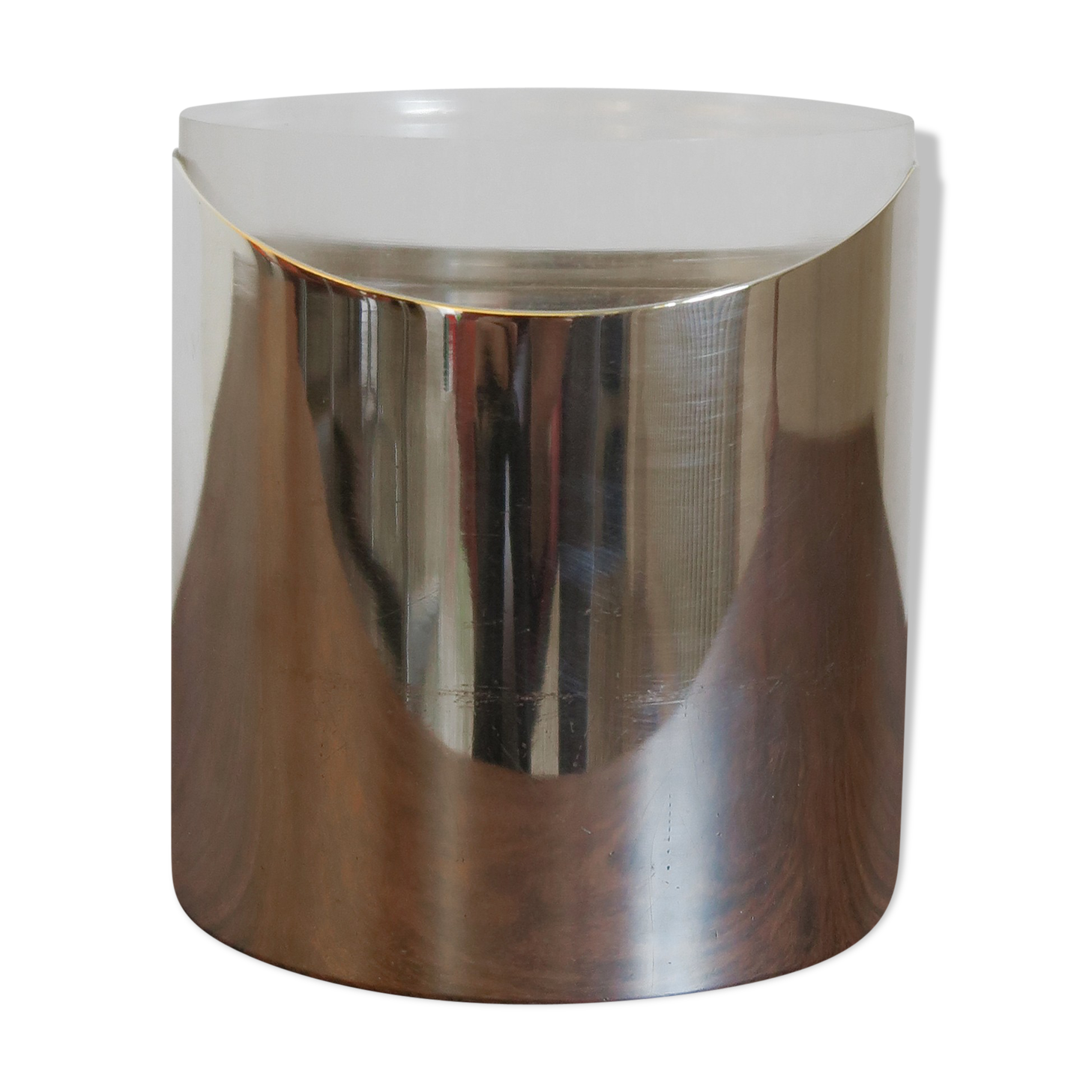 Italian silver plate and plexiglass box by Lino Sabattini, 1960s