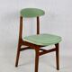 Chaises de salle à manger vert clair de Rajmund Halas, années 1970, ensemble de 2
