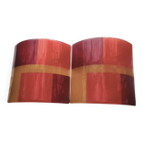 Pair of Italian wall lights in Murano glass