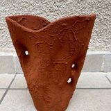 Painted organic shape vase