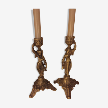 Brass candlesticks