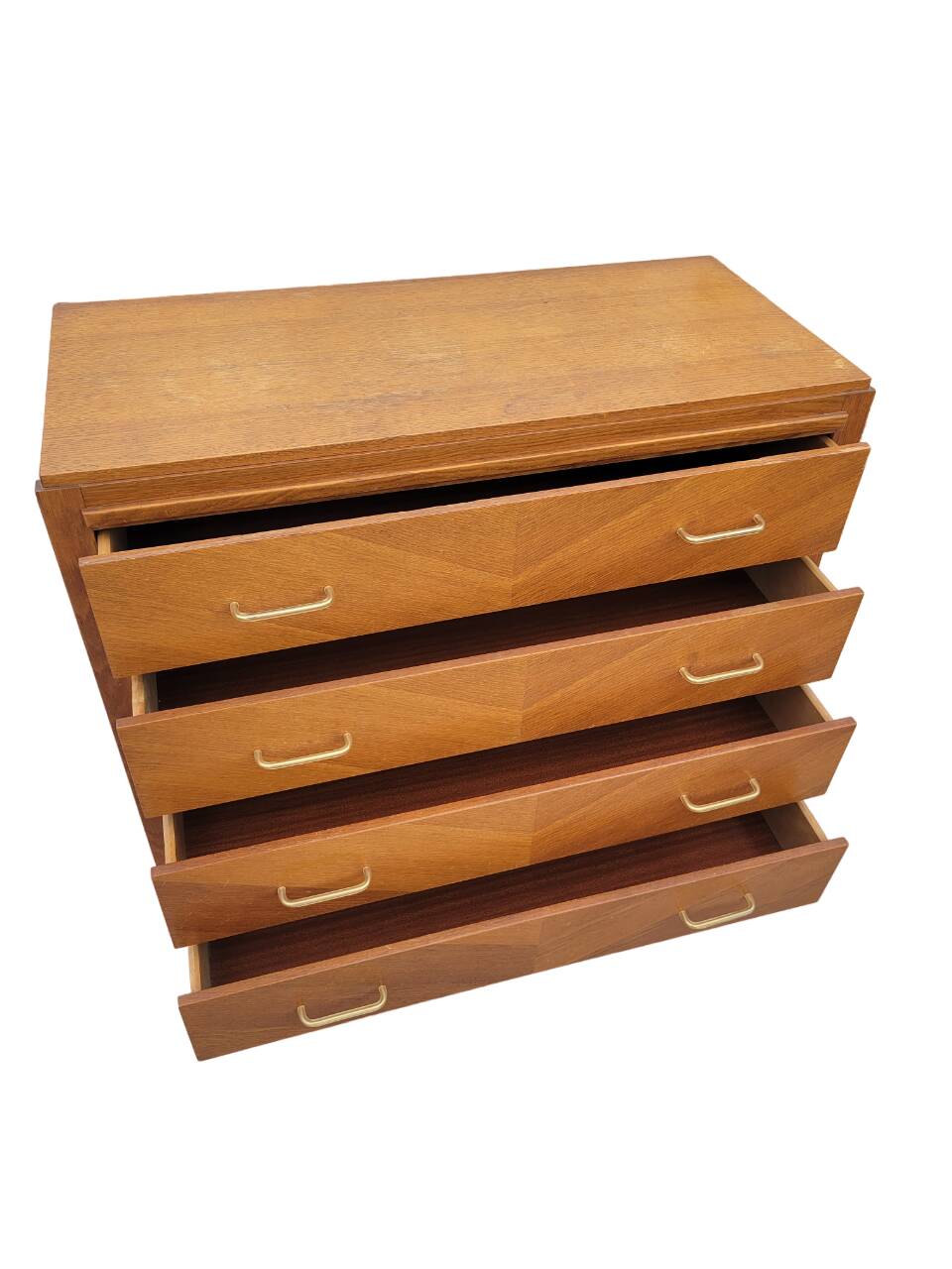 Vintage chest of drawers from the 70s with compass feet