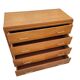 Vintage chest of drawers from the 70s with compass feet