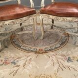 Paire de fauteuils en bois laqué de style régence epoque XlXème