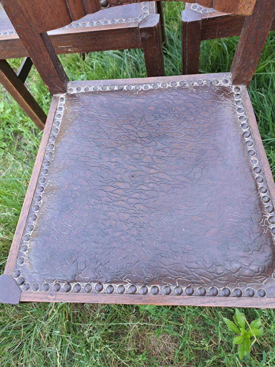 Set of 6 art deco chairs.