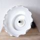 Large vintage pendant light in Massive white opaline - up and down system