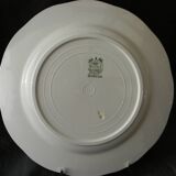 Set of 6 BOCH LA LOUVIERE earthenware dinner plates. Duchesse pattern.
