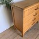 Commode vintage chêne 4 tiroirs