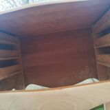 Pair of antique wooden bedside tables in Louis XV style.